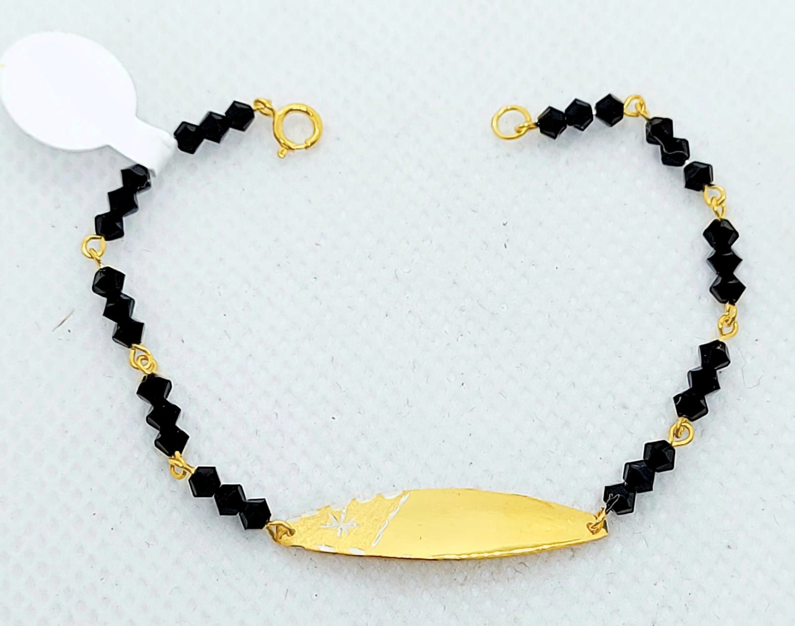 Gold Baby ID Jetbead